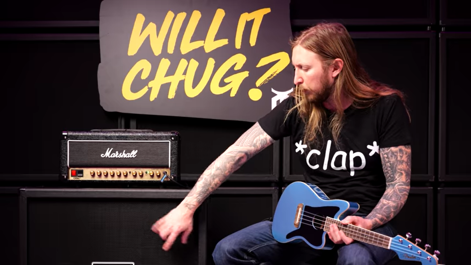 Watch: Ola Englund Tests Electric Fender Ukulele, Plays Slayer's Blood' Through Whammy | Music News @ Ultimate-Guitar.Com